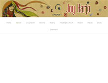 Tablet Screenshot of joyharjo.com